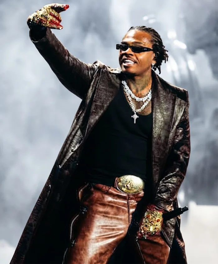 2026 MTV Video Music Awards Gunna Leather Coat