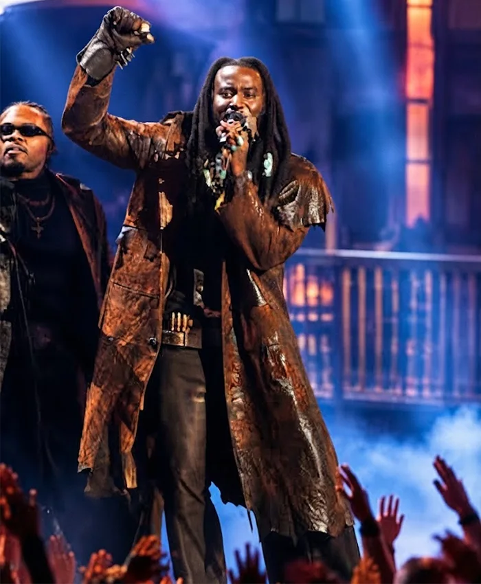 2026 MTV Video Music Awards Shaboozey Leather Coat