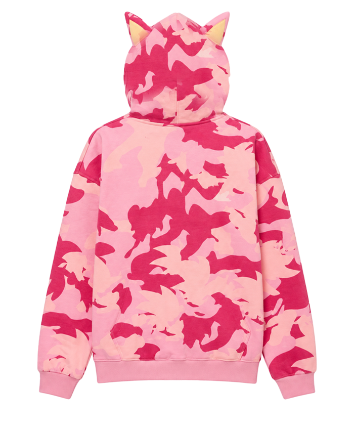 35th anniversary of Sonic x NEPTUN x Sonic the Hedgehog 2026 Hooded Zip-up Jacket Pink Back