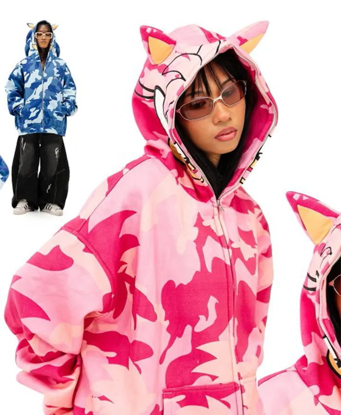 35th anniversary of Sonic x NEPTUN x Sonic the Hedgehog 2026 Hooded Zip-up Jacket Pink