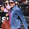 74th San Sebastian International Film Festival 2026 Brad Pitt Blue Suede Leather Jacket Side