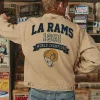 75th Anniversary Los Angeles Rams x Elwood 1951 World Championship 2026 Brown Cotton Jacket
