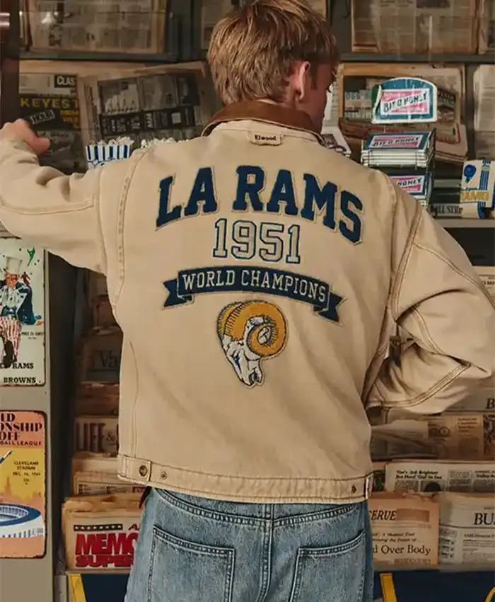 75th Anniversary Los Angeles Rams x Elwood 1951 World Championship 2026 Brown Cotton Jacket