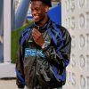 AJ-Dybantsa-US-Open-Black-Shiny-Track-Jacket