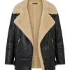 Abbie Hern TV Series Ted Lasso 2026 Gemma Jay Black Shearling Leather Jacket