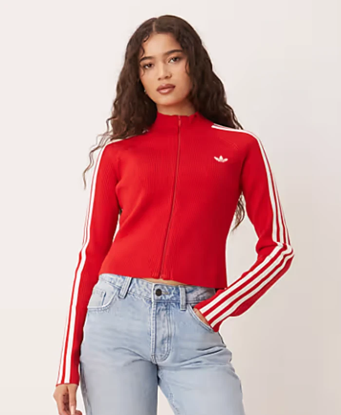 Adidas Adicolor 3-Stripes Slim Knit Track Jacket