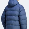 Adidas Arsenal 26 27 EQT Blue Puffer Hooded Jacket On Sale