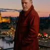 Alfred Berg TV Series Blood Sacrifice 2026 Peter Andersson Red Wool Coat