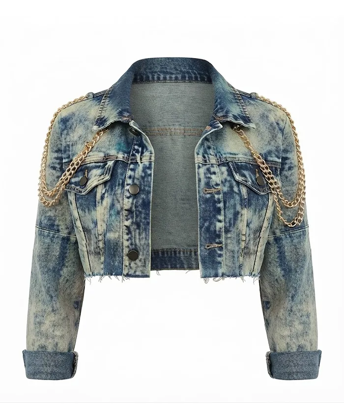 Alijah Kai TV Series A Different World 2026 Rashida Duvall Denim Cropped Jacket