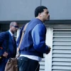 American Football Team Chicago Bears Caleb Williams Tunnel Blue Varsity Jacket