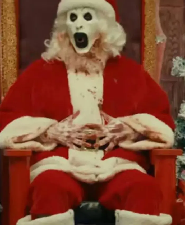 Art The Clown Thornton Terrifier 3 David Howard Santa Coat Front