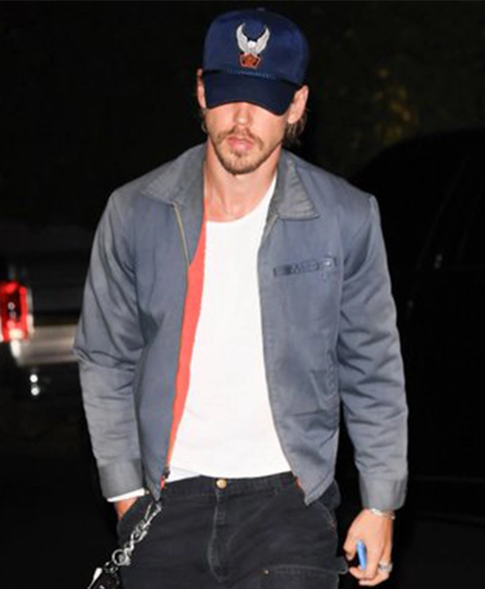 Austin Butler Los Angeles 2026 Grey Zip-up Jacket