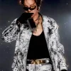 BTS ARIRANG World Tour Chicago J-Hope Distressed and Textured Leather Jacket