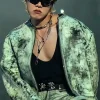 BTS ARIRANG World Tour Chicago J-Hope Distressed and Textured Leather Jacket Front