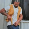 BTS Drake FOMO 2026 Leather Vest