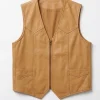 BTS Drake FOMO Fear of Missing Out 2026 Tan Yellow Leather Vest