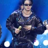 BTS Jungkook Las Vegas iHeartRadio Music Festival 2026 Brown Leather Jacket Front