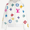 BTS Jungkook Louis Vuitton Monogram Mink Fur Zip Up Hooded Jacket On Sale