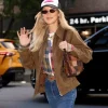 Bella Hadid New York City 2026 Brown Jacket