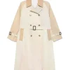 Benedetta Porcaroli TV Series The Gentlemen 2026 White and Beige Cotton Trench Coat