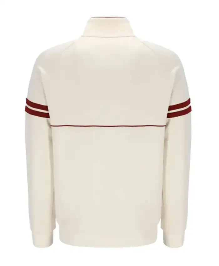 Benjamin Clémentine TV Series The Gentlemen 2026 White Track Jacket Back View