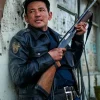 Beom Seok Movie Hope 2026 Hwang Jung-min Black Leather Jacket Front View