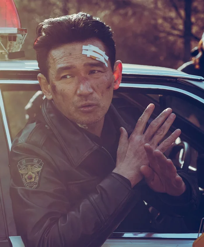 Beom Seok Movie Hope 2026 Hwang Jung-min Black Leather Jacket