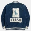 Buy 1980's Dapper Dan Polo Navy Blue Velvet Bomber Jacket