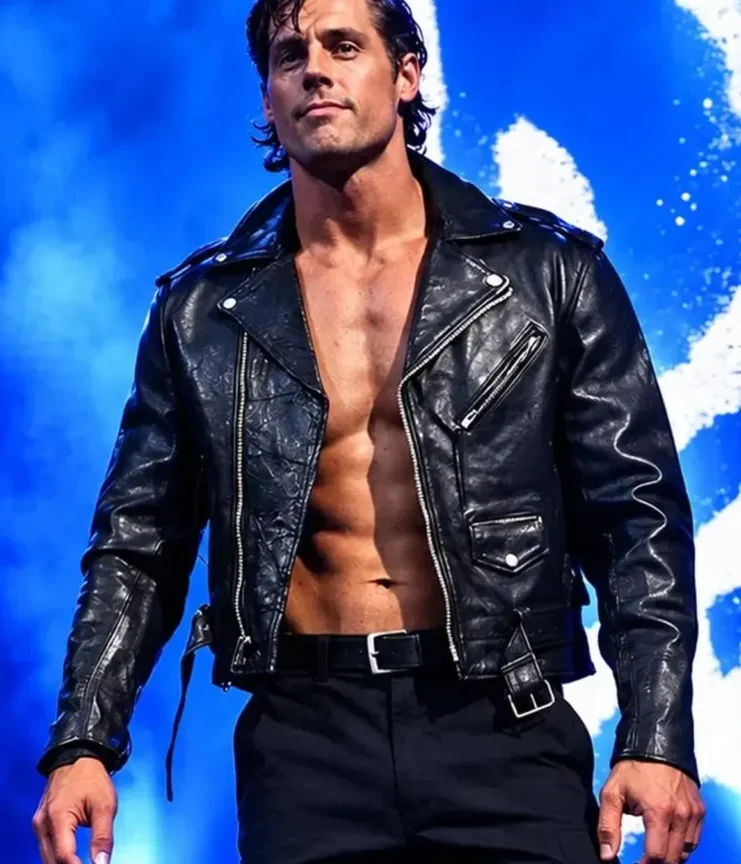 Buy AEW Ring Debut 2026 Steven Borden Black Leather Jacket On Sale