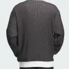 Buy Adidas Grid Pattern Knit Black and White Track Jacket Back View