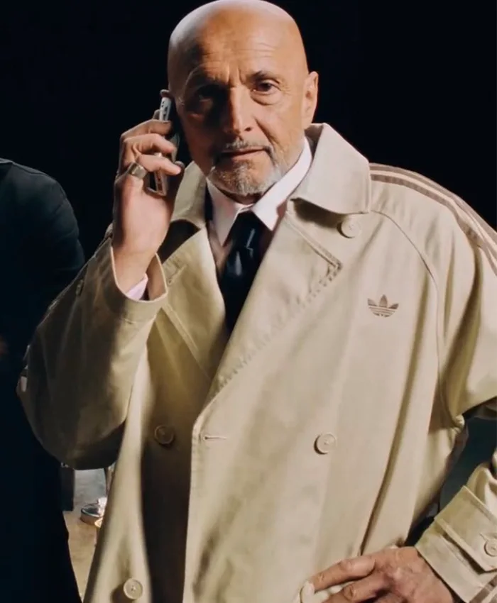 Buy Adidas Leaks Story Juventus Manager Luciano Spalletti Beige Trench Coat Front