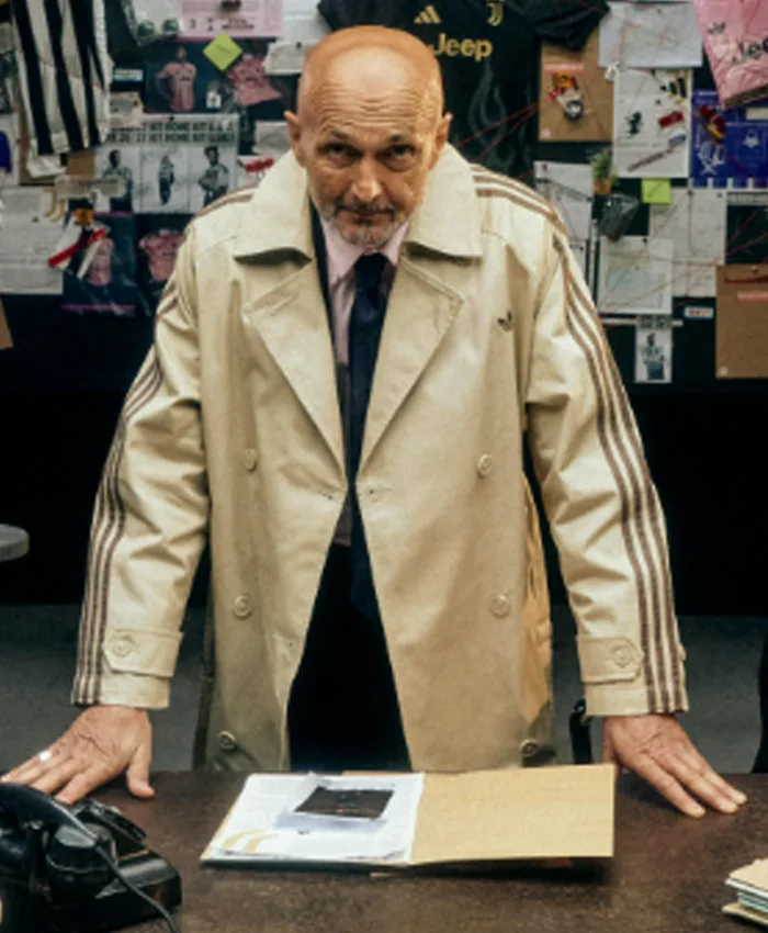 Buy Adidas Leaks Story Juventus Manager Luciano Spalletti Beige Trench Coat