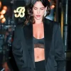 Buy Adria Arjona New York City 2026 Black Oversized Blazer On Sale
