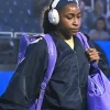 Buy Coco Gauff 2026 US Open Black Oversized Bomber Jacket Front