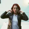 Buy Dua Lipa Training Season Black Leather Jacket On Sale