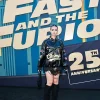 Buy Fast and Furious 25th Anniversary Aviella Winder Oversized Black Leather Jacket Front