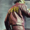 Buy God We Trust Tour 2026 Asake Purple Leather Biker Jacket On Sale Back View