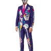 Buy Halloween x Sugar Skull Purple Suit For Men and Women Front View