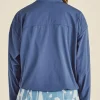 Buy Julika Grosspietsch Crosscourt Blossom Malbon Blue Windbreaker Jacket