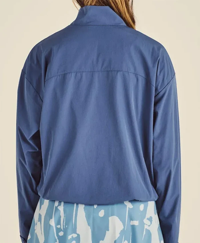 Buy Julika Grosspietsch Crosscourt Blossom Malbon Blue Windbreaker Jacket