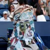Buy Kid Super US Open 2026 Naomi Osaka Custom Oversized Fur Collar Colorful Painted Coat