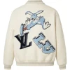 Buy Louis Vuitton Multi-Patches Mixed Leather Varsity Jacket On Sale