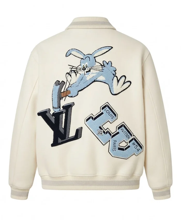 Buy Louis Vuitton Multi-Patches Mixed Leather Varsity Jacket On Sale