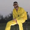 Buy Manuel Turizo Yellow Shirt Style Leather Jacket Front Style