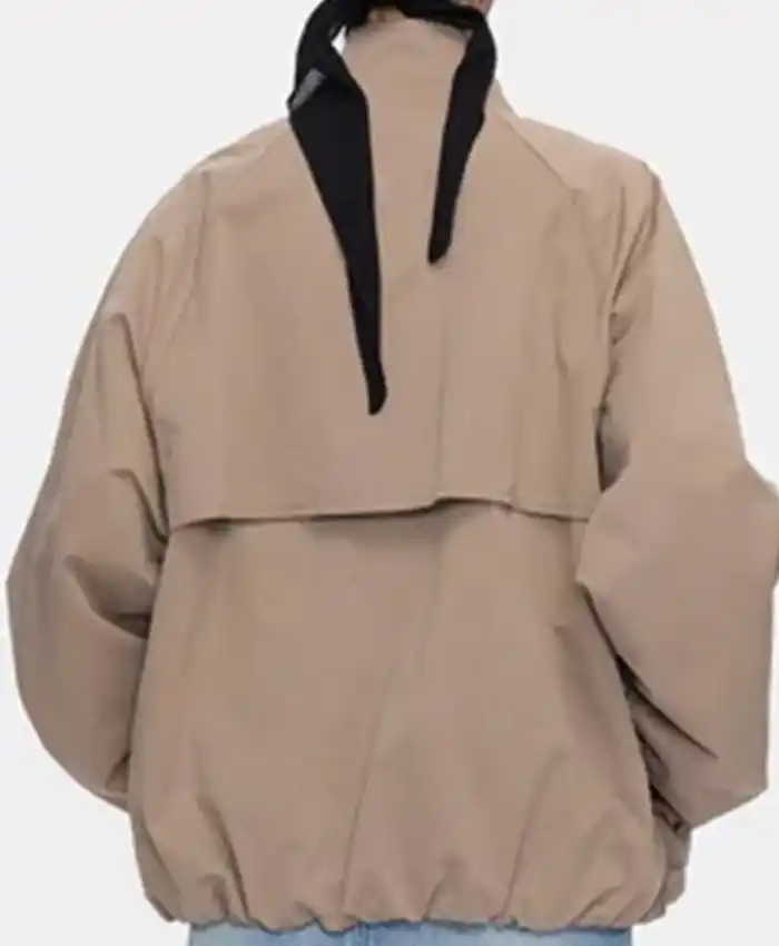 Buy New York Yankees Stadium Jaimie Alexander Beige Jacket Back View