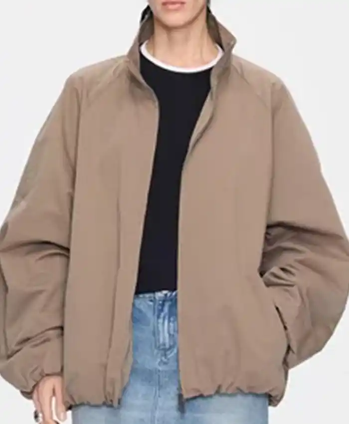 Buy New York Yankees Stadium Jaimie Alexander Beige Jacket On Sale