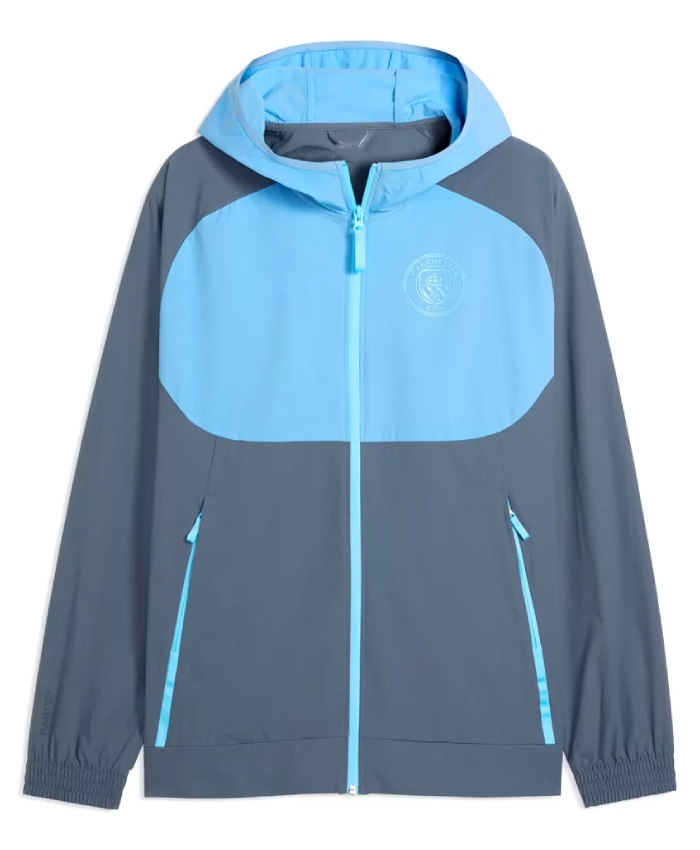 Buy Now Manchester City 2026 Erling Haaland Blue Hooded Jacket