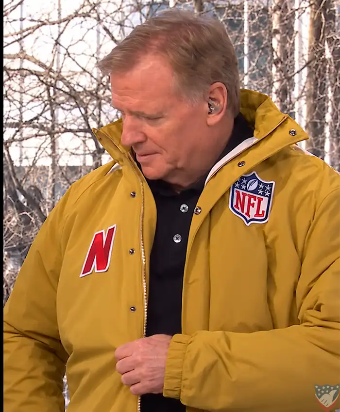 Buy Roger Goodell NFL Kangaroo Jacket for Men and Women Front View