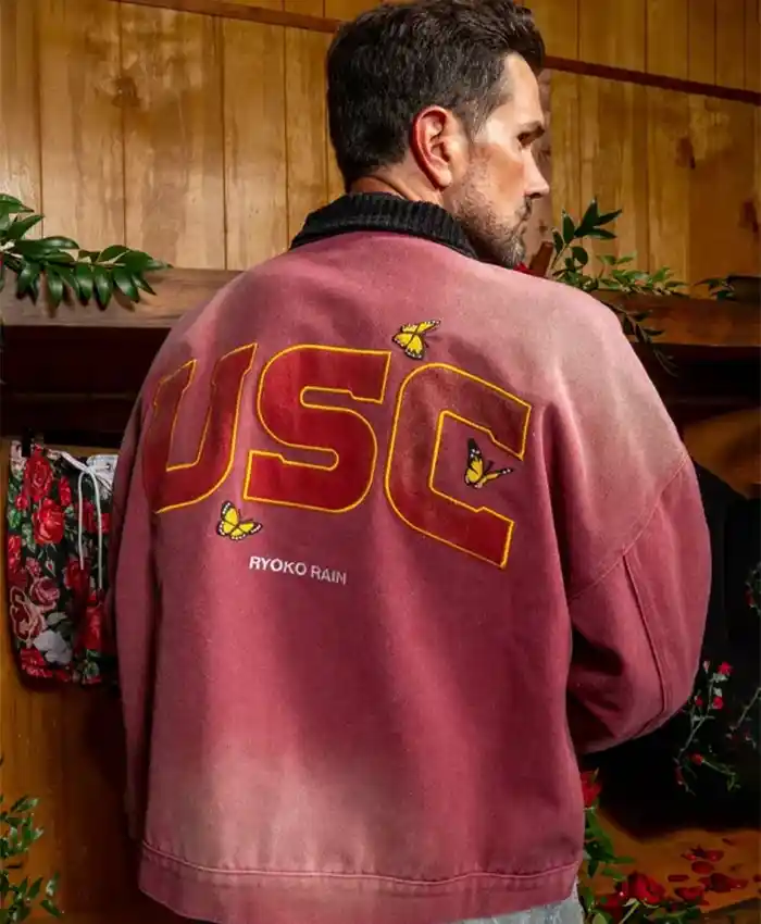 Buy Ryoko Rain x USC Zip-Up Graphic Cotton Jacket On Sale