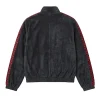 Buy Shadow The Hedgehog Black Suede Bomber Jacket For Men and Women Back
